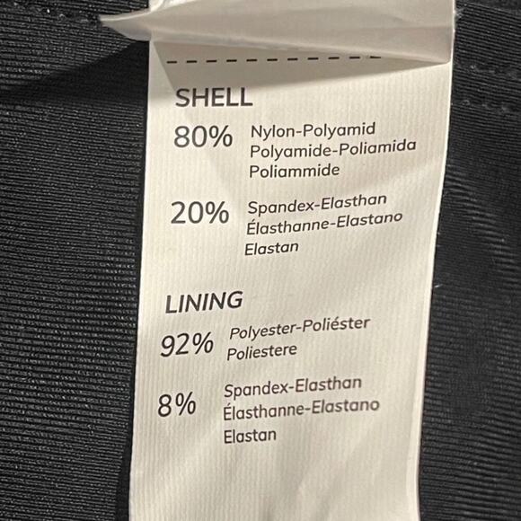 Cupshe Women’s One Piece Swimsuit Small Black V-Neck Ruched High Cut Adjustable - Picture 7 of 8